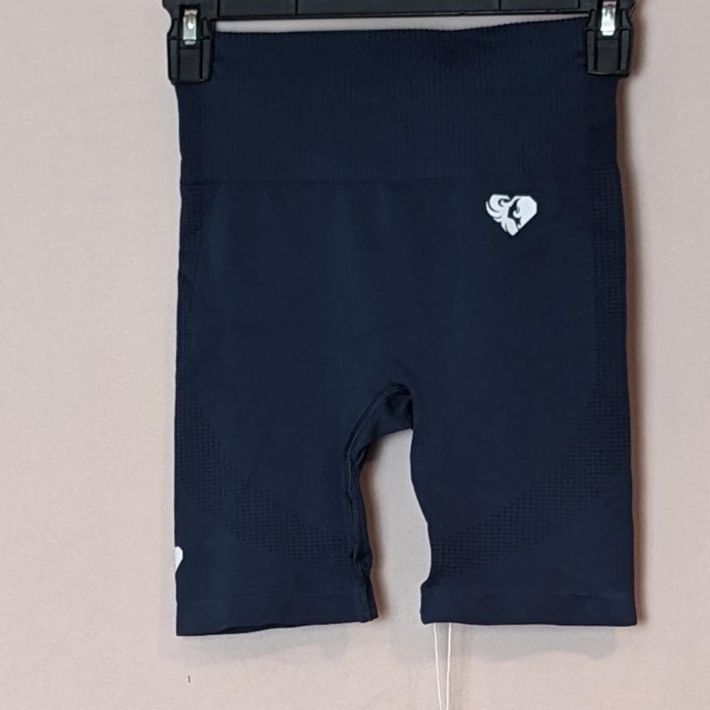 Women's Best Power Seamless Cycling Shorts in Sapphire Blue size Small